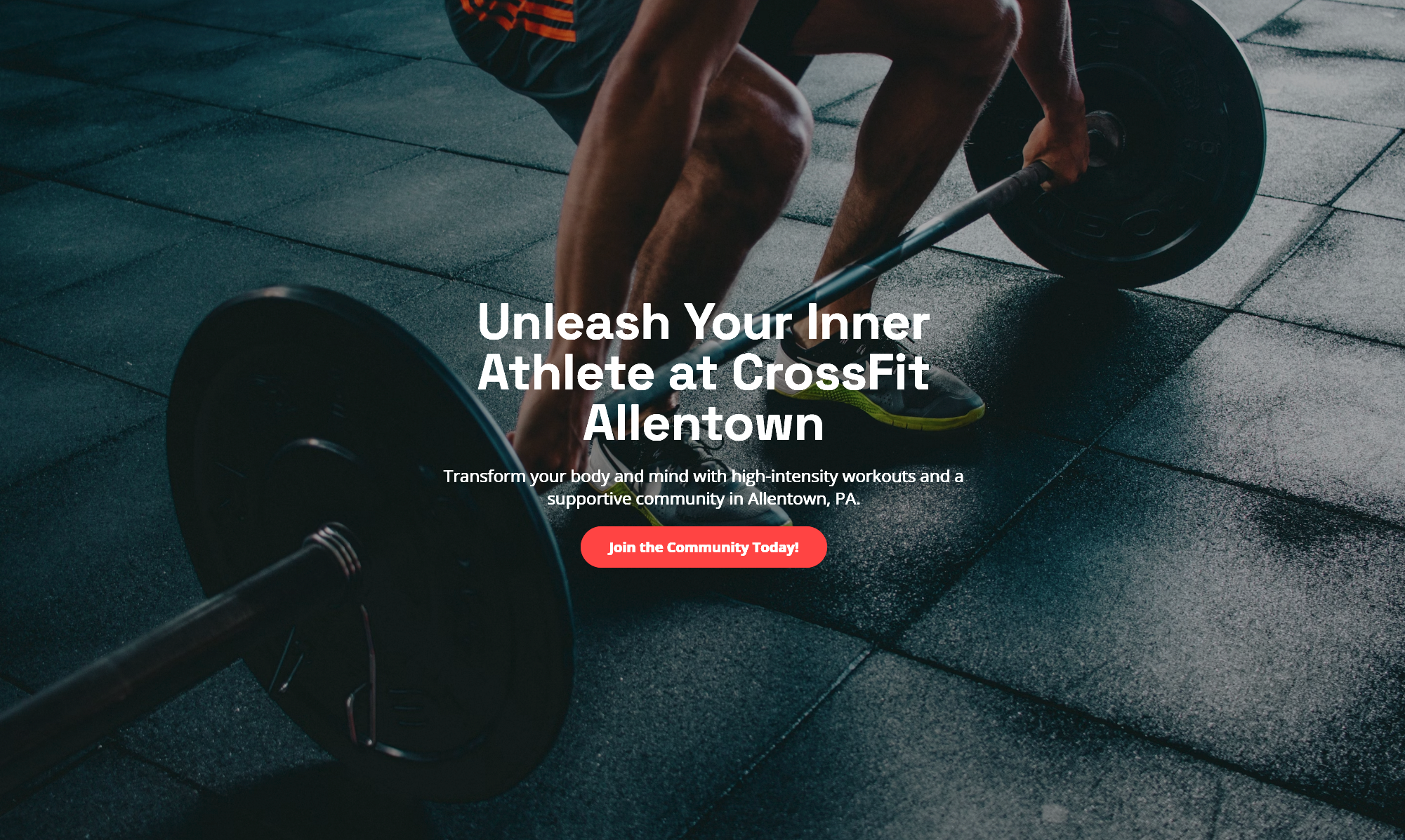 Crossfit Gym Website Example